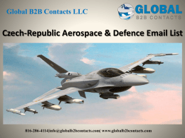 Czech-Republic Aerospace & Defence Email List
