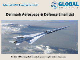 Denmark Aerospace & Defence Email List