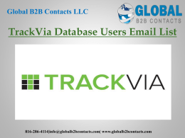 TrackVia Database Users Email List