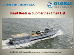 Brazil Boats & Submarines Email List