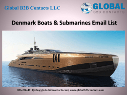 Denmark Boats & Submarines Email List