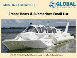 France Boats & Submarines Email List