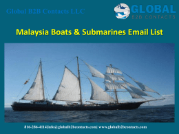 Malaysia Boats & Submarines Email List