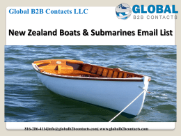New Zealand Boats & Submarines Email List