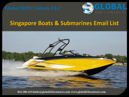 Singapore Boats & Submarines Email List