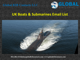 UK Boats & Submarines Email List