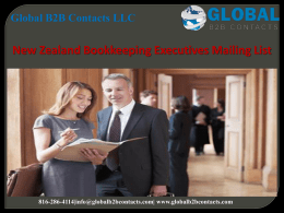 New Zealand Bookkeeping Executives Mailing List
