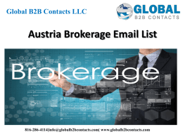 Austria Brokerage Email List