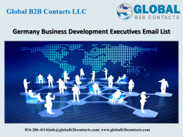 Germany Business Development Executives Email List