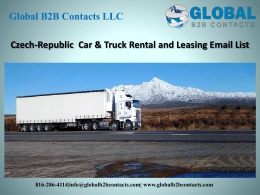 Czech-Republic Car & Truck Rental and Leasing Email List