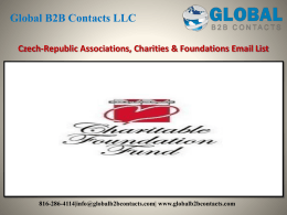 Czech-Republic Associations, Charities & Foundations Email List