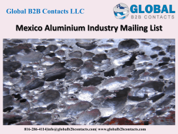 Mexico Aluminium Industry Mailing List