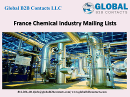 France Chemical Industry Mailing Lists