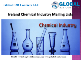Ireland Chemical Industry Mailing Lists