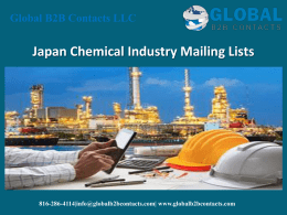 Japan Chemical Industry Mailing Lists