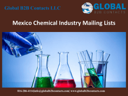Mexico Chemical Industry Mailing Lists