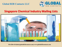 Singapore Chemical Industry Mailing Lists