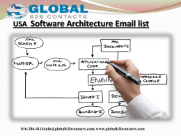 USA  Software Architecture Email list