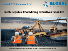 Czech-Republic Coal Mining Executives Email List