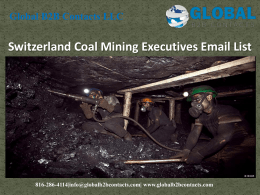 Switzerland Coal Mining Executives Email List
