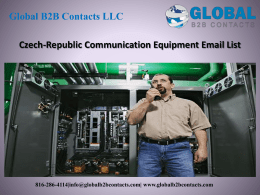 Czech-Republic Communication Equipment Email List