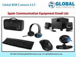 Spain Communication Equipment Email List