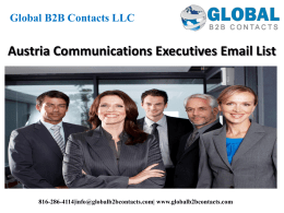 Austria Communications Executives Email List