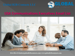 USA Communications Executives Email List