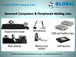 Denmark Computers & Peripherals Mailing Lists