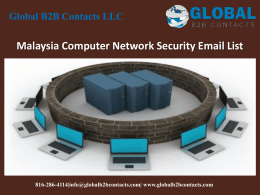 Malaysia Computer Network Security Email List