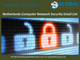 Netherlands Computer Network Security Email List