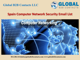 Spain Computer Network Security Email List
