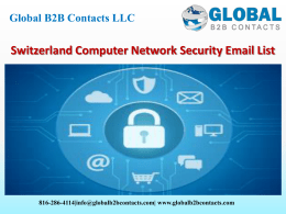 Switzerland Computer Network Security Email List