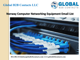 Norway Computer Networking Equipment Email List