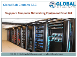 Singapore Computer Networking Equipment Email List