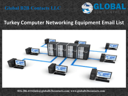 Turkey Computer Networking Equipment Email List