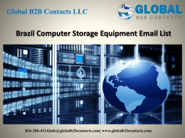 Brazil Computer Storage Equipment Email List