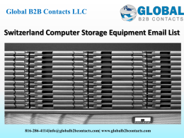 Switzerland Computer Storage Equipment Email List