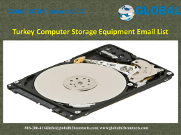 Turkey Computer Storage Equipment Email List