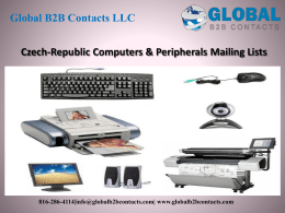 Czech-Republic Computers & Peripherals Mailing Lists
