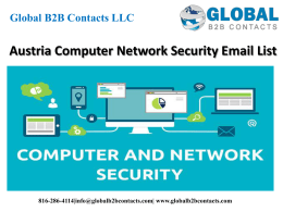 Austria Computer Network Security Email List