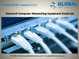 Denmark Computer Networking Equipment Email List