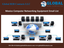 Mexico Computer Networking Equipment Email List