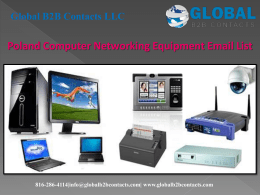Poland Computer Networking Equipment Email List