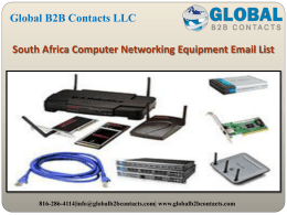 South Africa Computer Networking Equipment Email List