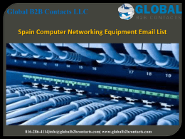 Spain Computer Networking Equipment Email List