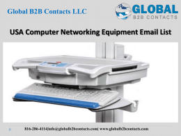 USA Computer Networking Equipment Email List