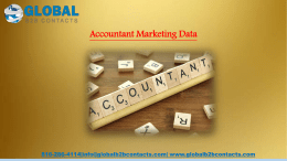 Accountant Marketing Data