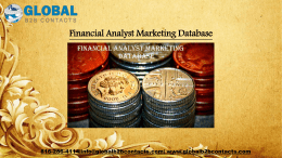 Financial Analyst Marketing Database