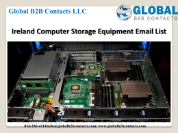 Ireland Computer Storage Equipment Email List